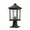 Z-Lite Portland 1 Light Outdoor Pier Mount Light, Oil Rubbed Bronze And Clear Seedy 531PHMR-533PM-ORB - alternate 1